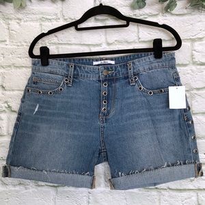 SAM EDELMAN The Derby Bermuda Denim Short Size 8